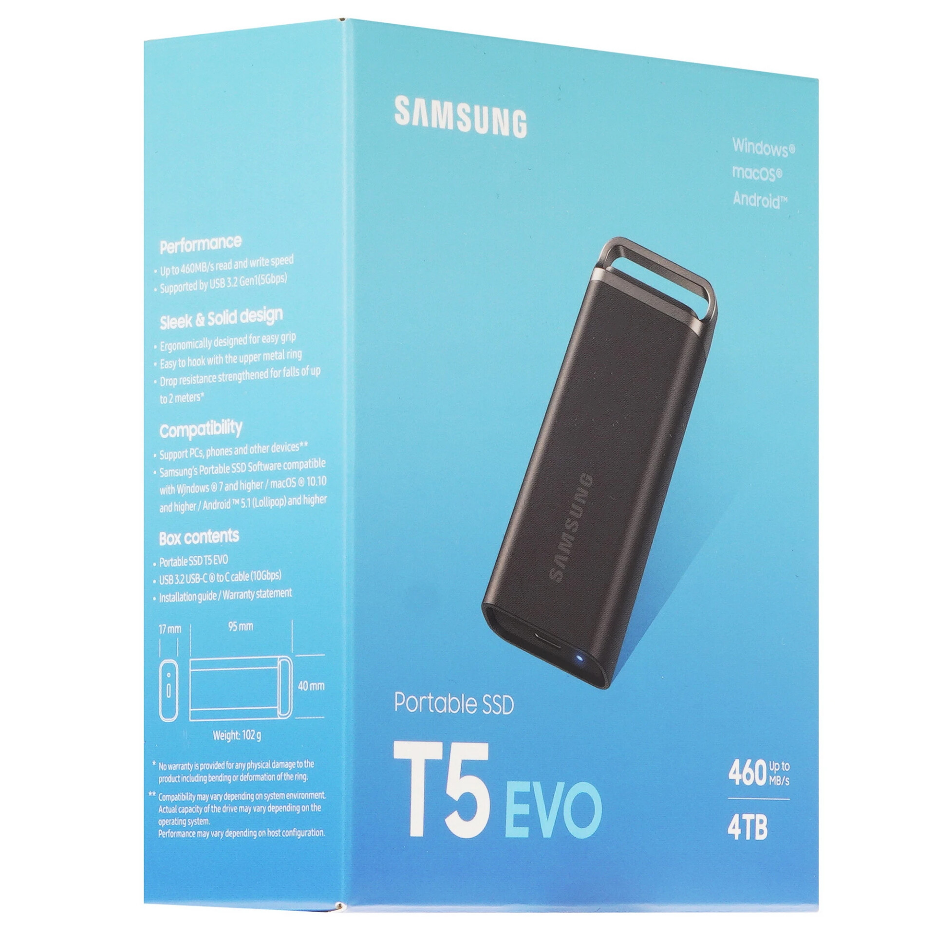 4000 ГБ Внешний SSD Samsung T5 EVO [MU-PH4T0S/WW]