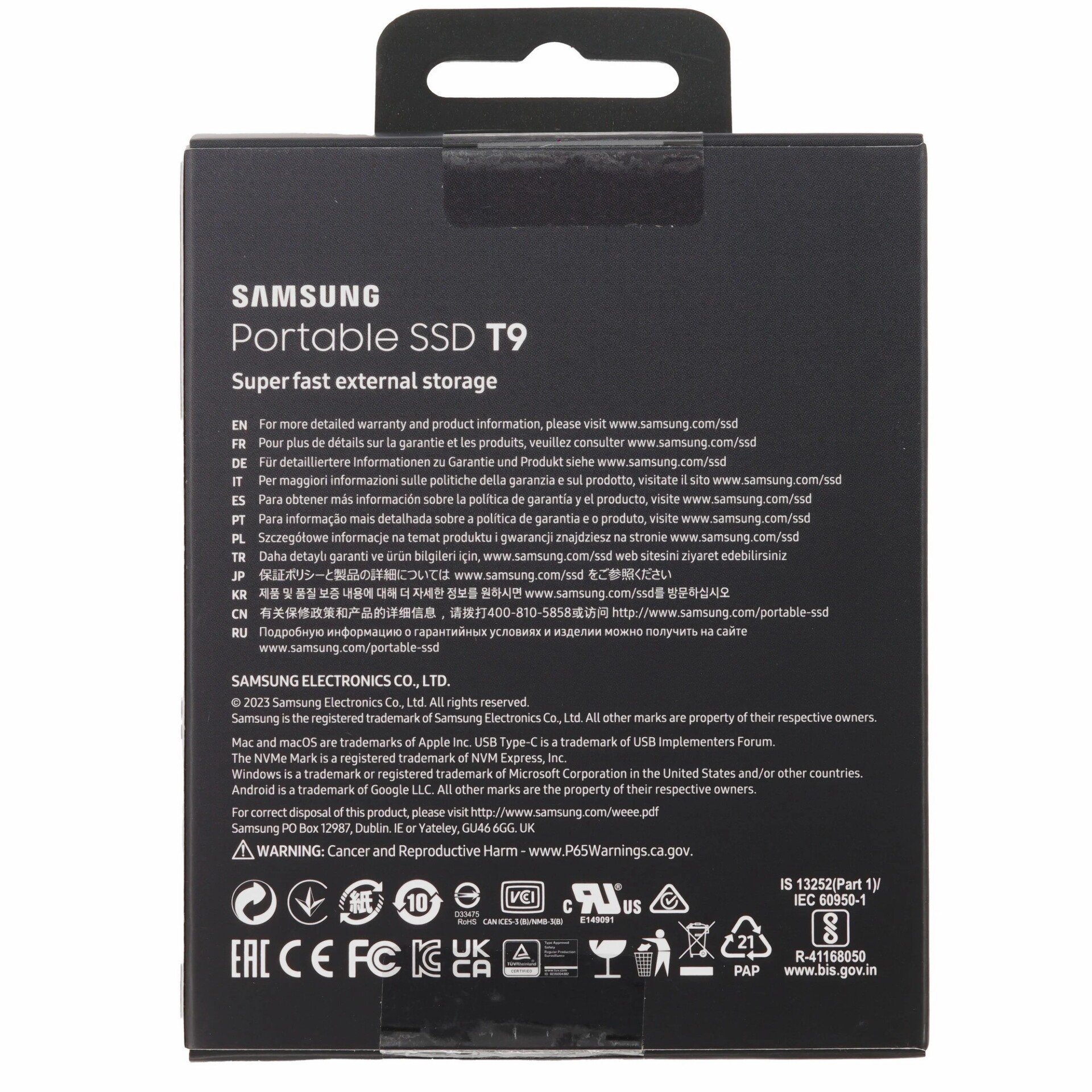 2000 ГБ Внешний SSD Samsung T9