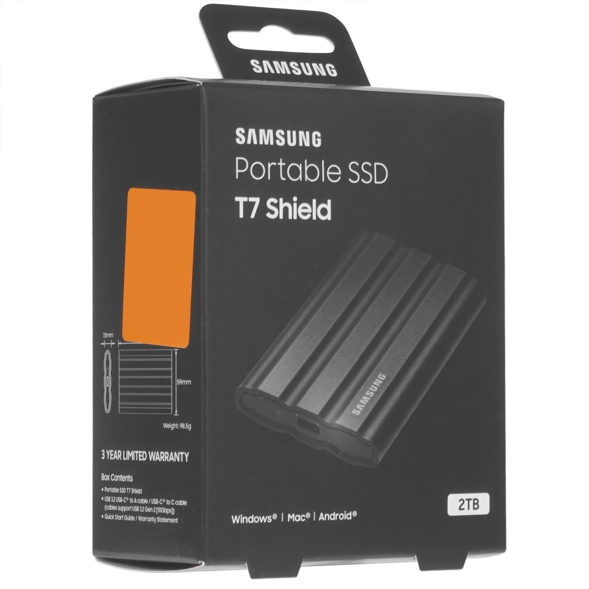 2000 ГБ Внешний SSD Samsung T7 Shield [MU-PE2T0S/WW]