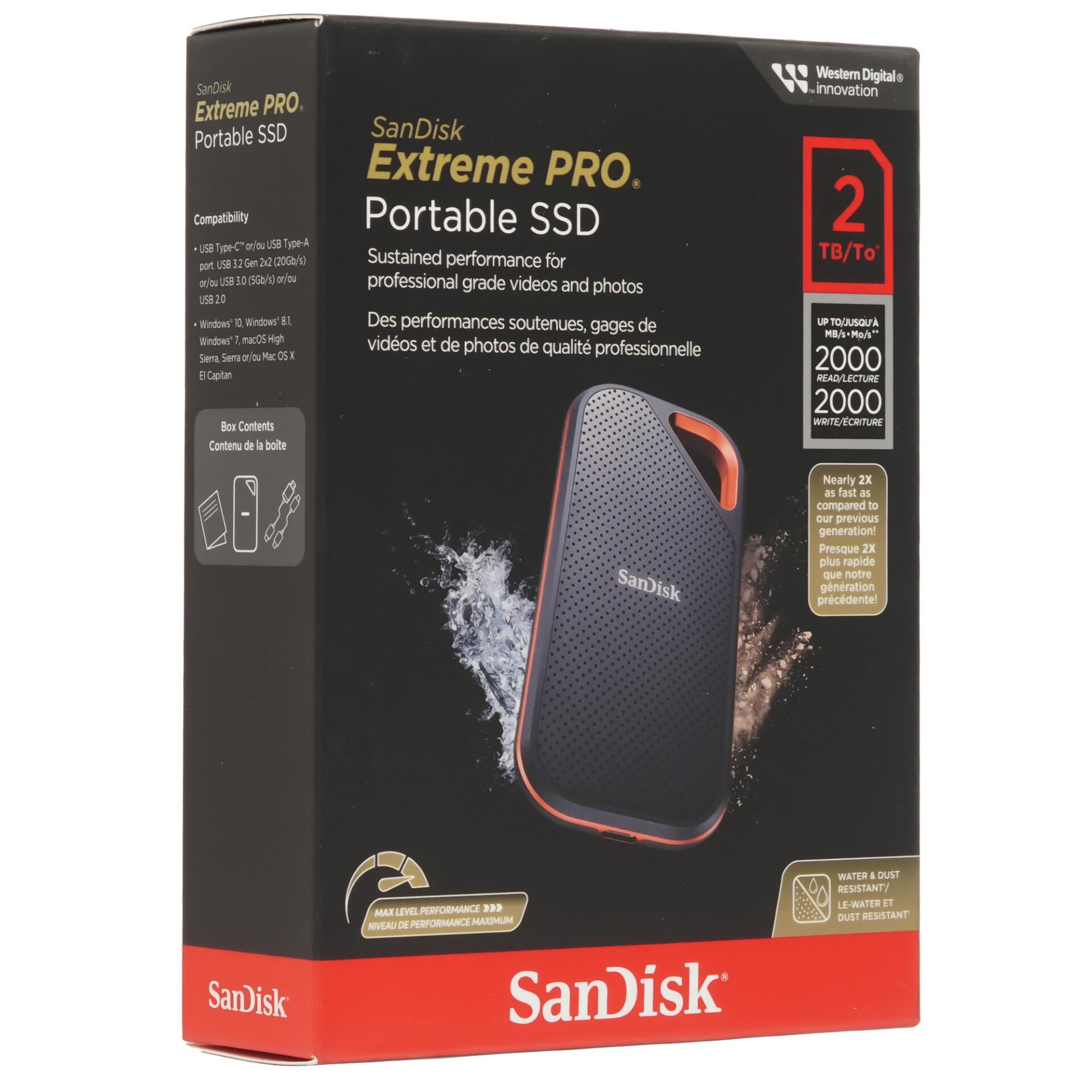 2000 ГБ Внешний SSD SanDisk Extreme PRO Portable