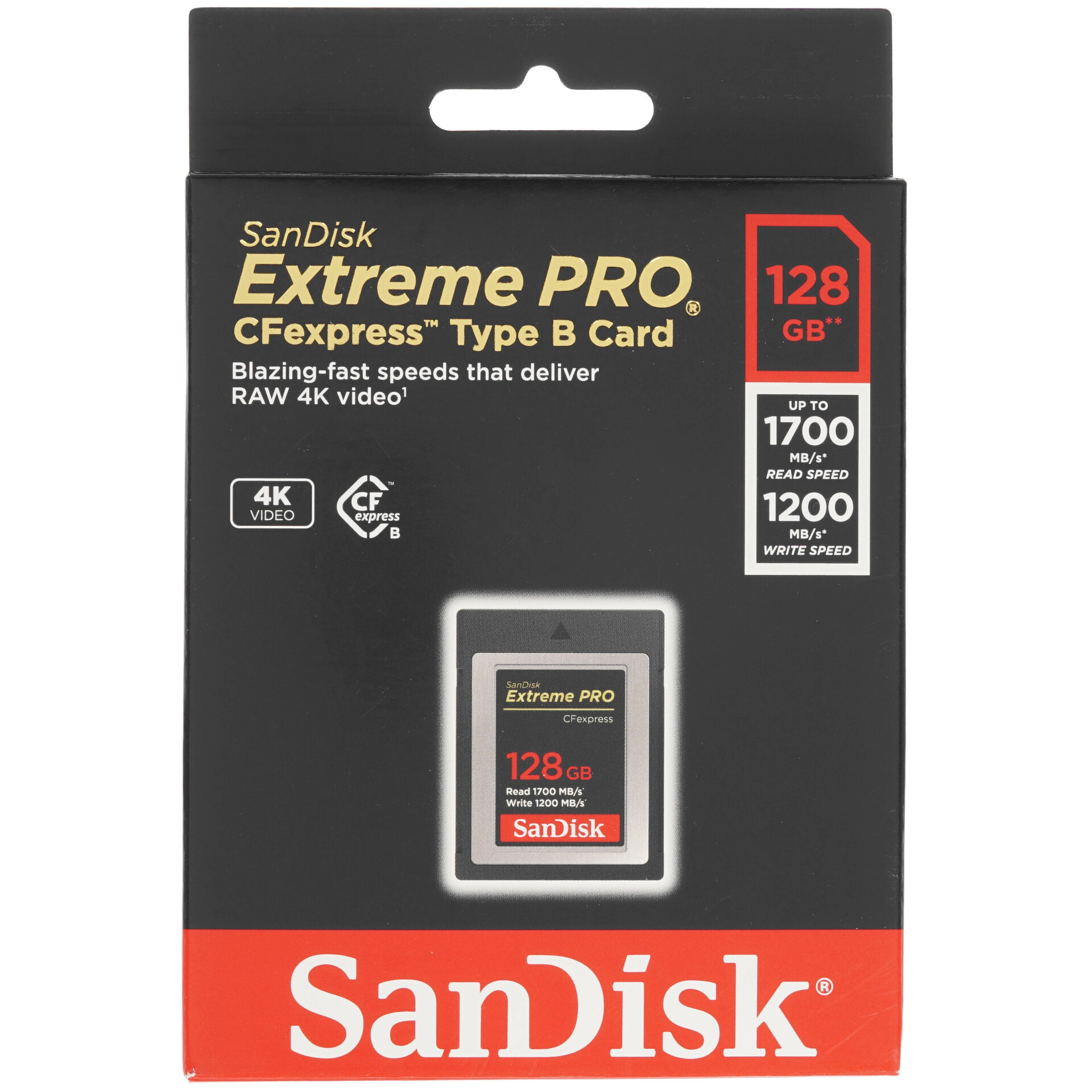 Карта памяти SanDisk Extreme PRO CFexpress CFexpress Card Type B 128 ГБ [SDCFE-128G-GN4NN]