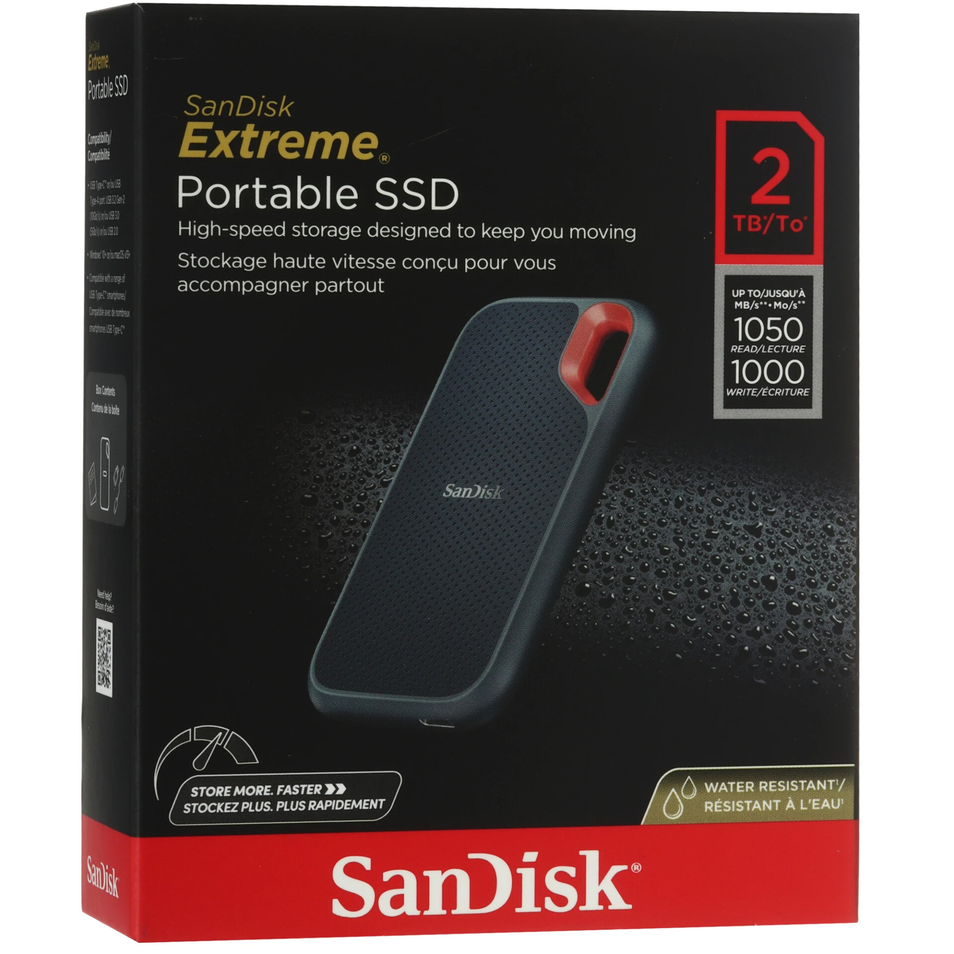 2000 ГБ Внешний SSD SanDisk Extreme [SDSSDE61-2T00-G25]