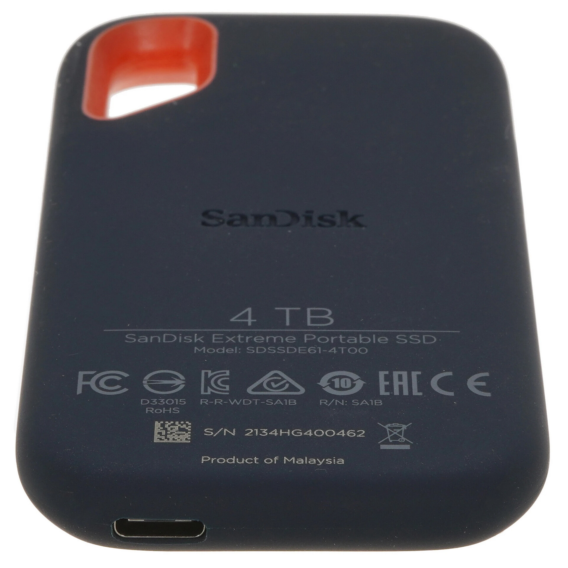 4096 ГБ Внешний SSD SanDisk Extreme Portable SSD V2 [SDSSDE61-4T00-G25]