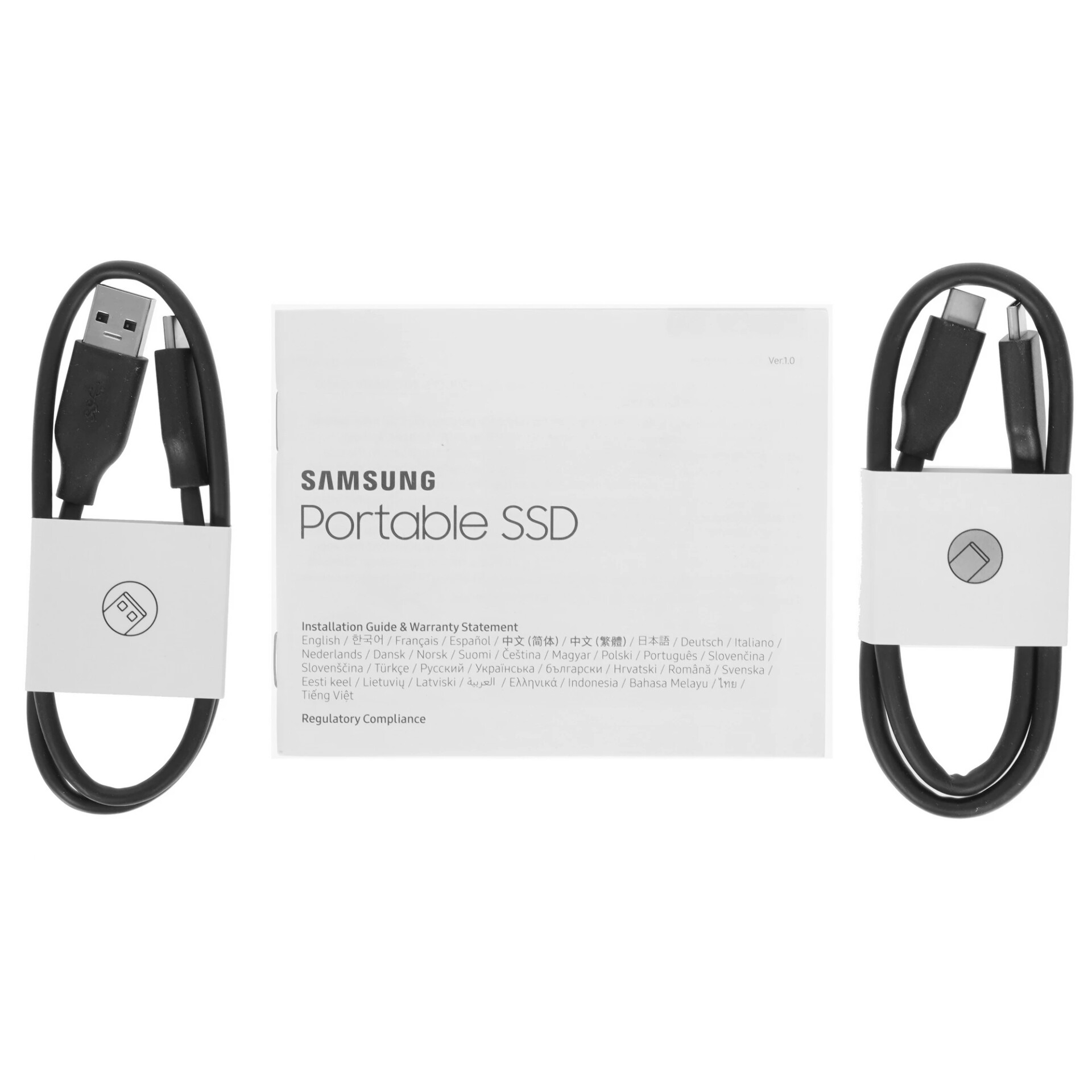 1024 ГБ Внешний SSD Samsung T7 Touch [MU-PC1T0K/WW]