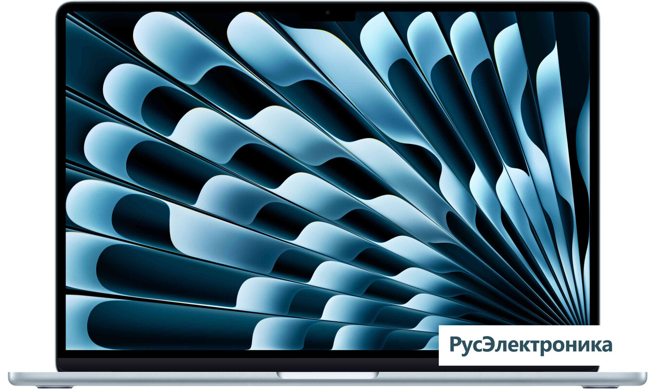 Ноутбук Apple MacBook Air 15" (M5, 10C CPU, 10C GPU, 16Gb, 512Gb SSD), "небесно-голубой" (MDVQ4)