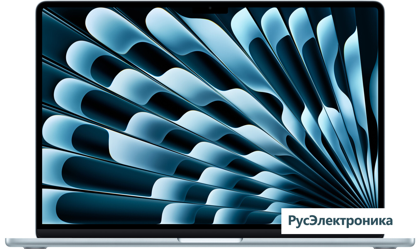 Ноутбук Apple MacBook Air 15" (M4, 10C CPU, 10C GPU, 24Gb, 512Gb SSD), "небесно-голубой" (MC7D4)