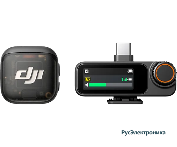 Комплект беспроводных микрофонов DJI Mic 3 (1 TX + 1 RX + Зарядный футляр)