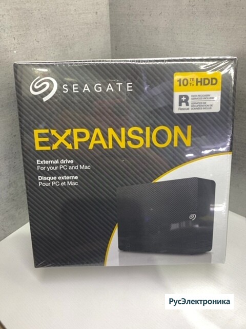 Внешний жесткий диск Seagate Expansion Desktop, 10 ТБ, USB 3.0 [STKP10000400]