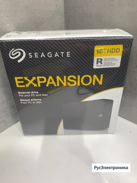 Внешний жесткий диск Seagate Expansion Desktop, 16 ТБ, USB 3.0 [STKP16000400]