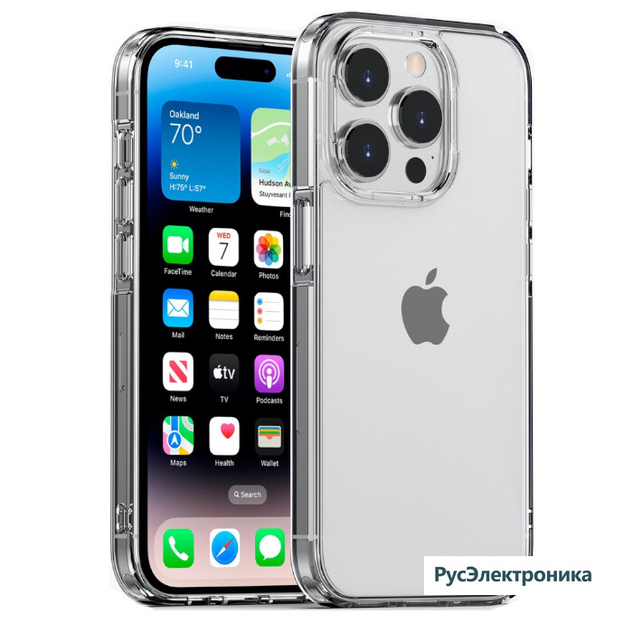 Защитный чехол для Apple iPhone 15 Pro Gurdini, прозрачный