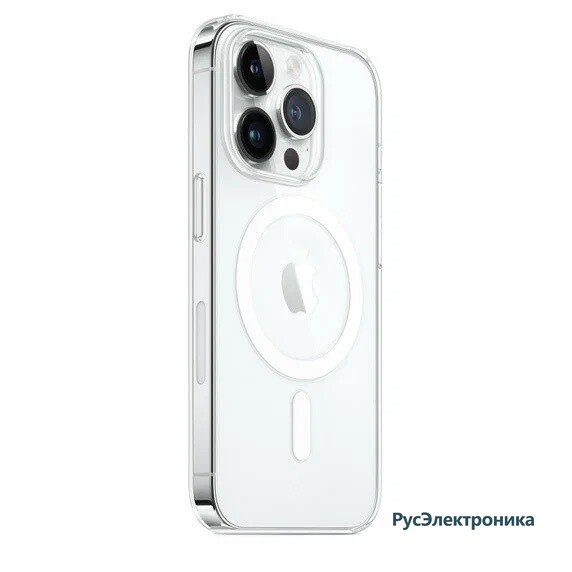 Чехол c магнитным кольцом Gurdini Alba Series Protective With MagSafe для iPhone 15 Pro, прозрачный
