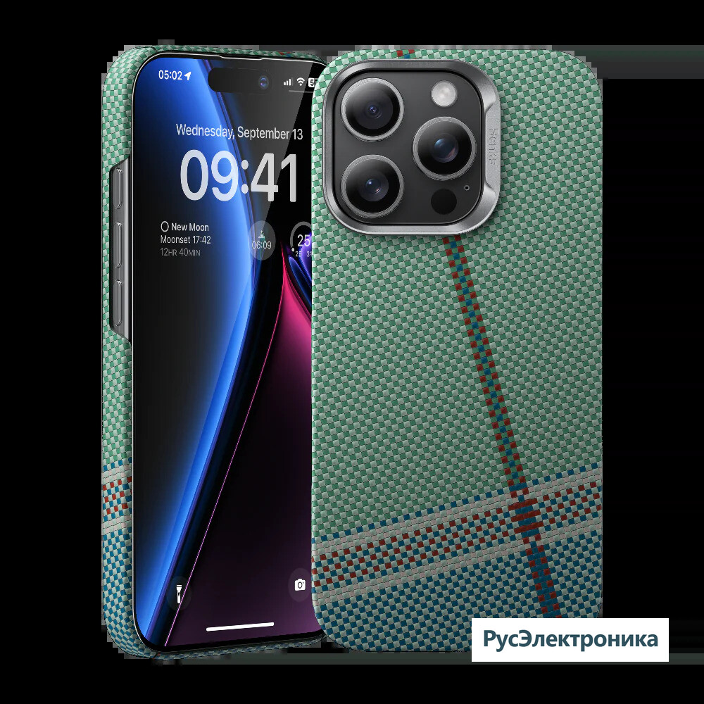 Чехол Benks Limited Edition Passion Green Kevlar Phone Case для iPhone 15 Pro
