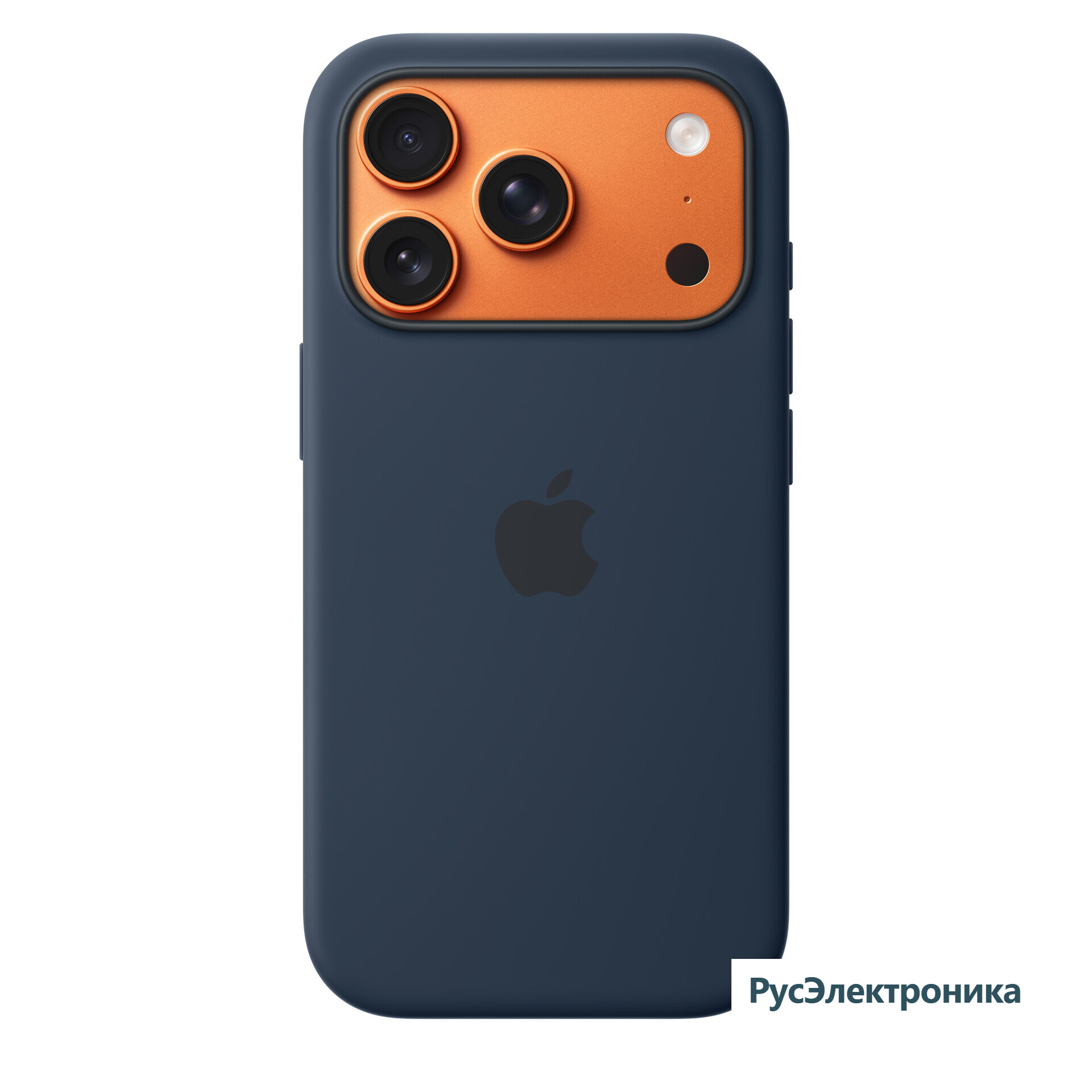 Защитный чехол Apple Silicone Case с MagSafe для iPhone 17 Pro, полуночный чёрный (Midnight)