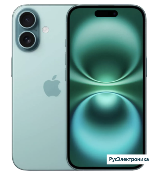 Смартфон Apple iPhone 16 128GB Teal (Бирюзовый) nano-Sim + eSim