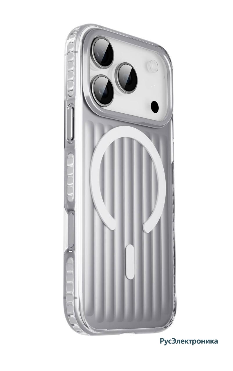Защитный чехол Gurdini Ocean для Apple iPhone 17 Pro, серебристый (Metalic Silver)