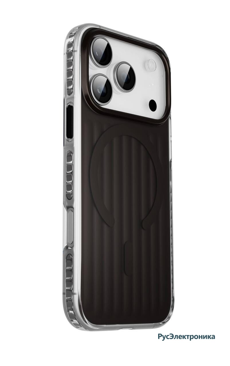 Защитный чехол Gurdini Ocean для Apple iPhone 17 Pro, чёрный (Metalic Black)