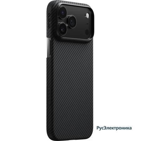 Чехол Pitaka Ultra-Slim Case для Apple iPhone 17 Pro, чёрный (Black)