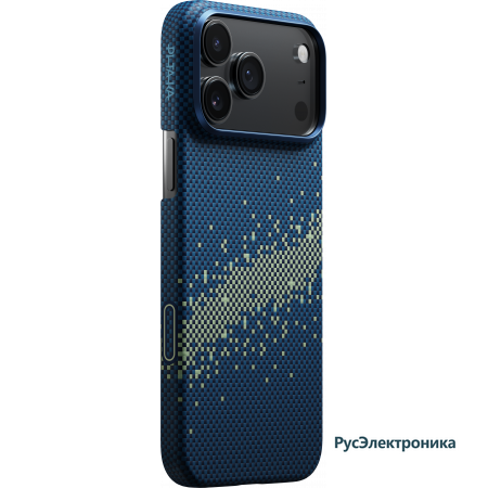 Чехол Pitaka Ultra-Slim Case для Apple iPhone 17 Pro, синий (Milky way galaxy)