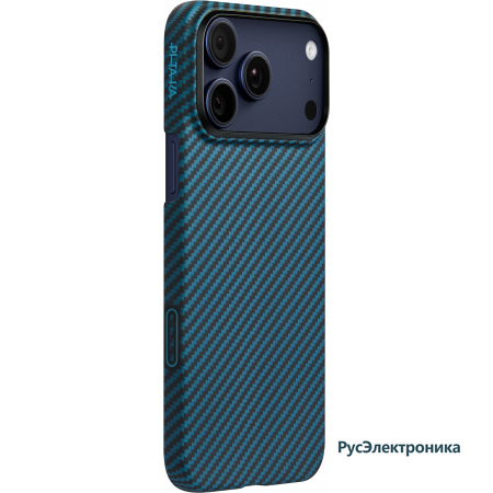 Чехол Pitaka Ultra-Slim Case для Apple iPhone 17 Pro Max, чёрный/синий (Black Blue)