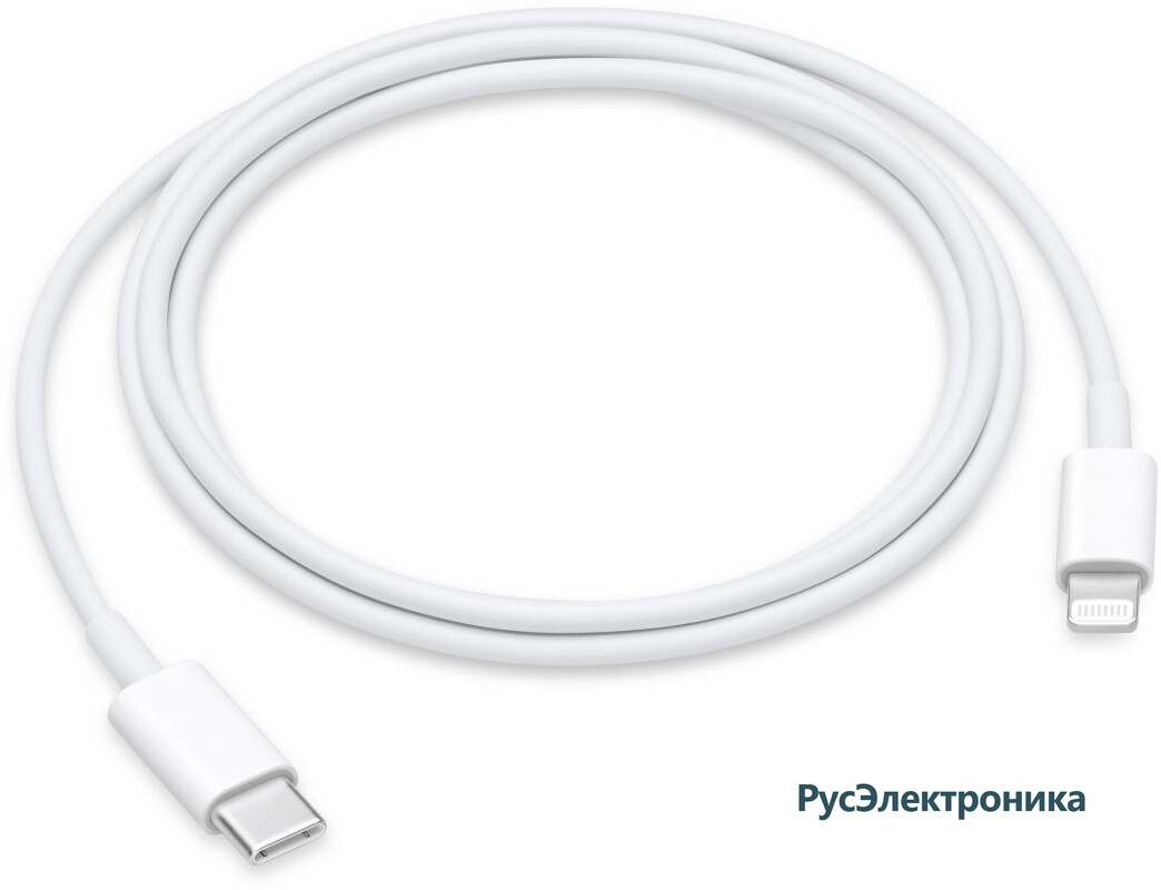 Кабель Apple USB-С/Lightning, длина 1м, белый (MUQ93)