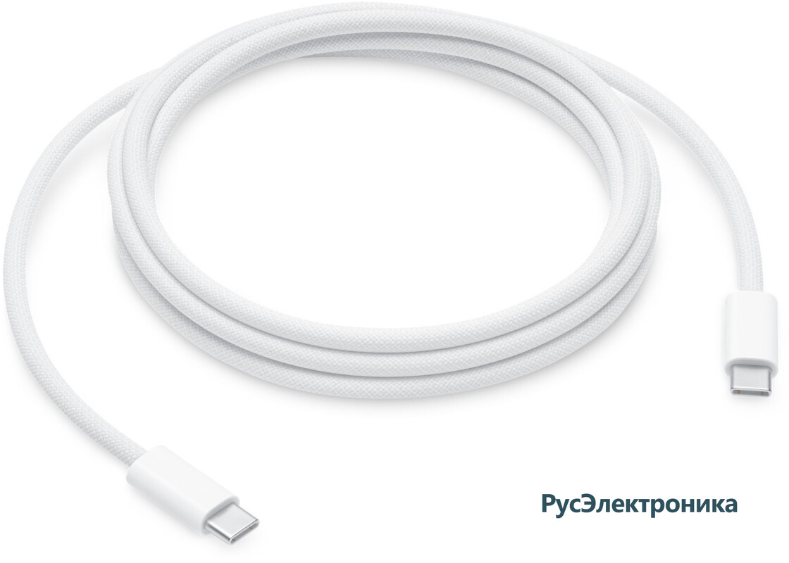 Кабель Apple 240 Вт USB-C Charge Cable, длина 2м, плетёный, белый