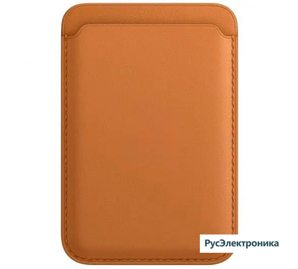 Картхолдер Leather Wallet для iPhone with MagSafe, золотисто-коричневый (Golden Brown)