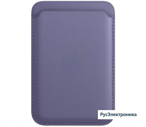 Картхолдер Leather Wallet для iPhone with MagSafe, сиреневая глициния (Wisteria)