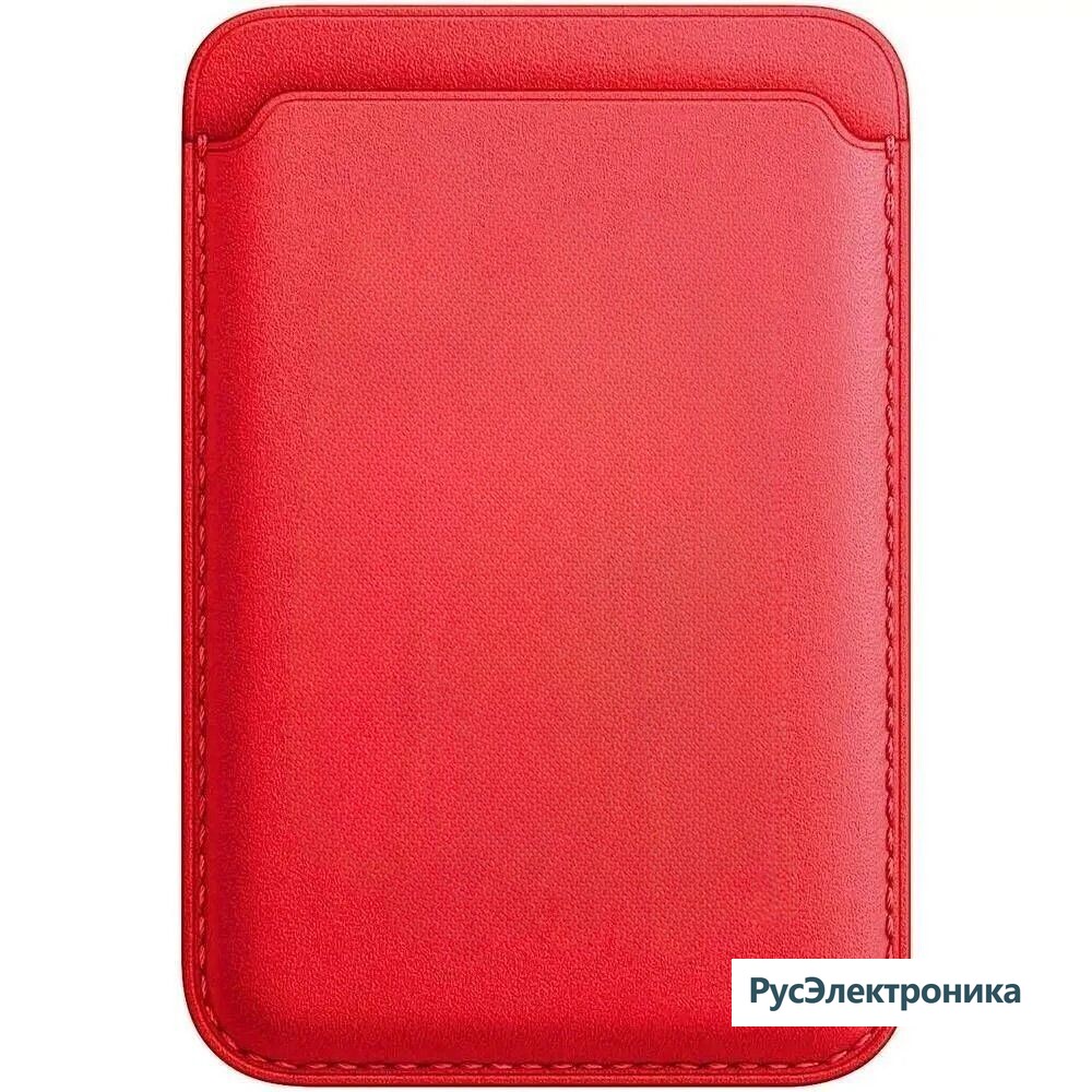 Картхолдер Leather Wallet для iPhone with MagSafe, красный (Red)