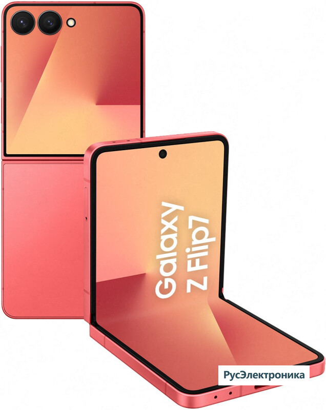 Смартфон Samsung Galaxy Z Flip7 12/512Gb, коралловый (Coralred)