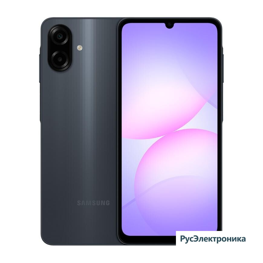 Смартфон Samsung Galaxy A07 4/64Gb, чёрный (Black)