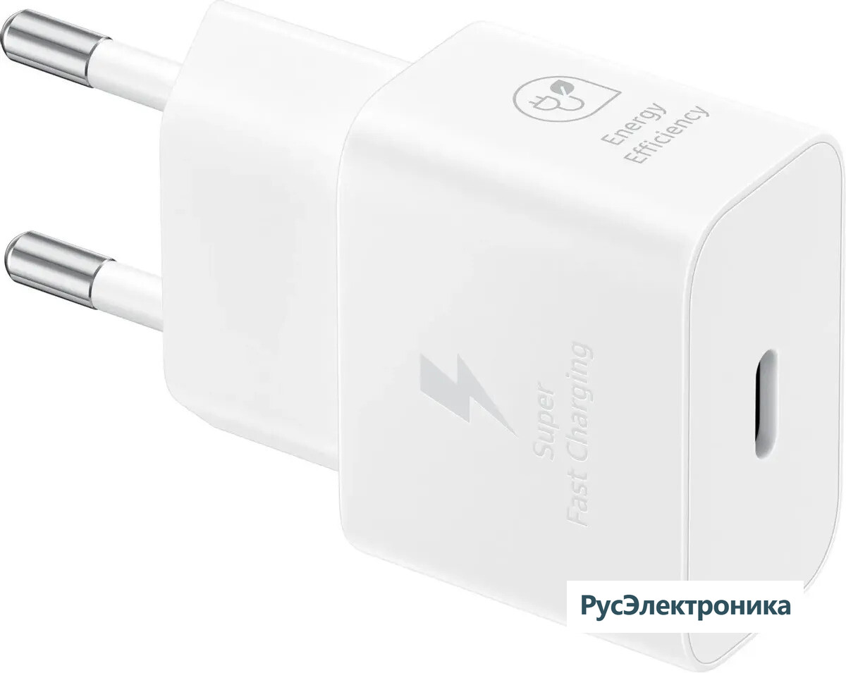 Сетевое зарядное устройство Samsung, 25Вт, Type-C, белый