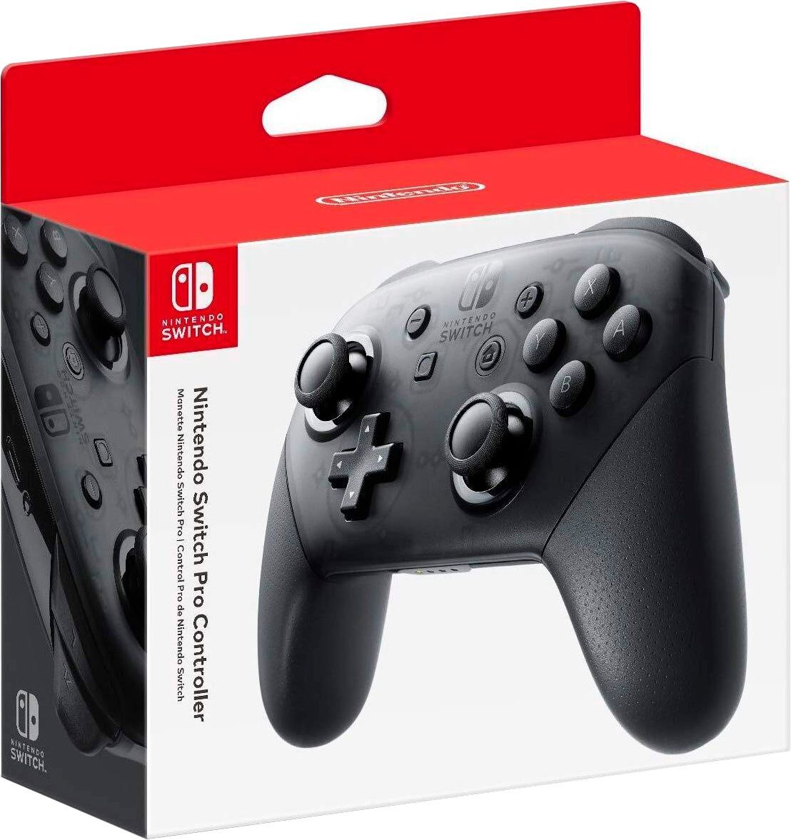 Геймпад Nintendo Switch Pro Controller, чёрный (Black)