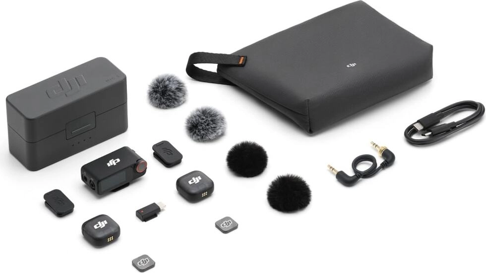Комплект беспроводных микрофонов DJI Mic 3 (2 TX + 1 RX + Зарядный футляр)