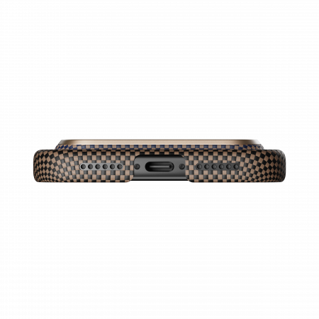 Чехол Pitaka Ultra-Slim Case для Apple iPhone 17 Pro, коричневый (Sunset)