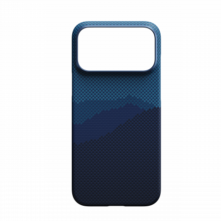 Чехол Pitaka Ultra-Slim Case для Apple iPhone 17 Pro, синий (Over the horizon)