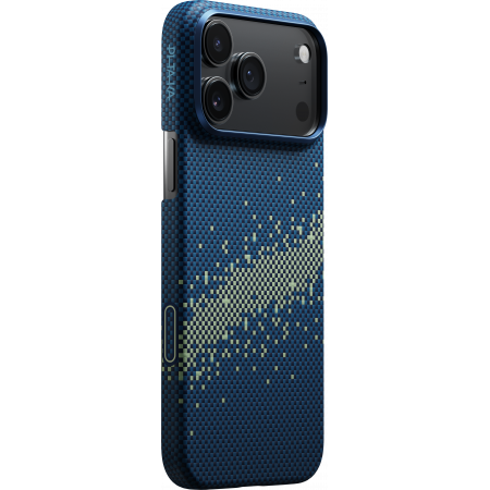 Чехол Pitaka Ultra-Slim Case для Apple iPhone 17 Pro Max, синий (Milky way galaxy)