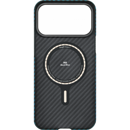 Чехол Pitaka Ultra-Slim Case для Apple iPhone 17 Pro Max, чёрный/синий (Black Blue)