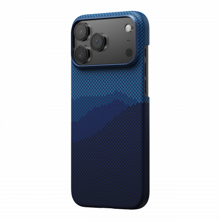 Чехол Pitaka Ultra-Slim Case для Apple iPhone 17 Pro Max, синий (Over the horizon)