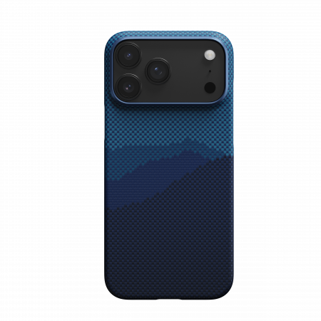 Чехол Pitaka Ultra-Slim Case для Apple iPhone 17 Pro Max, синий (Over the horizon)