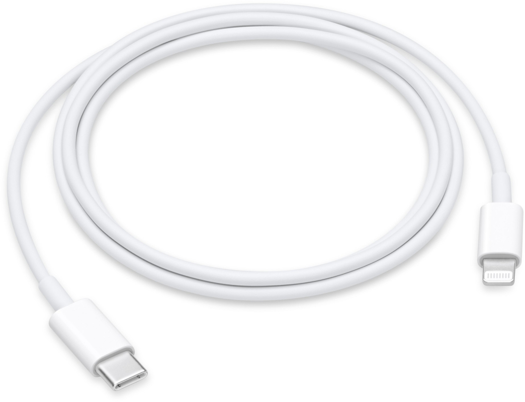 Кабель Apple USB-С/Lightning, длина 1м, белый (MUQ93)