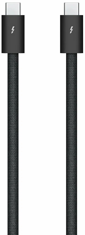 Кабель Apple Thunderbolt 4 (USB-C) Pro Cable, длина 1м, плетёный, чёрный (MU883ZM/A)