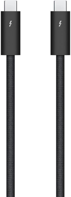 Кабель Apple Thunderbolt 4 (USB-C) Pro Cable, длина 1.8м, плетёный, чёрный (MN713ZM/A)