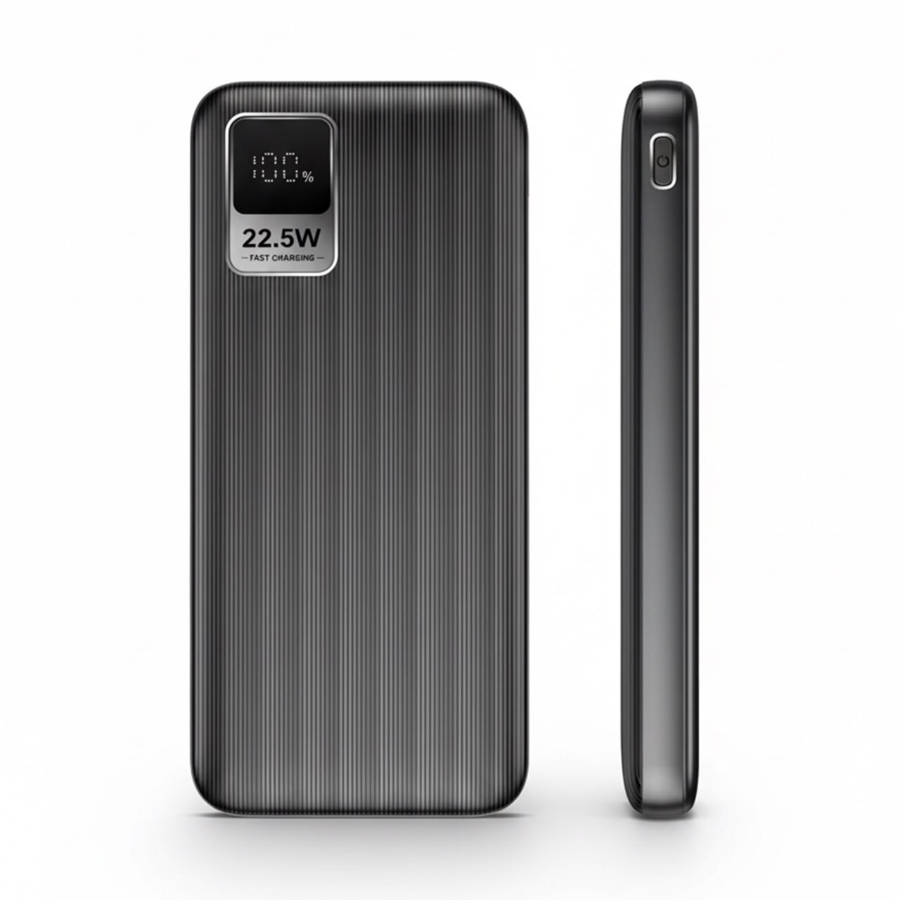 Внешний аккумулятор Gurdini Speed Series 10000mAh 2 USB + USB-C 22,5 Вт, чёрный (Black)