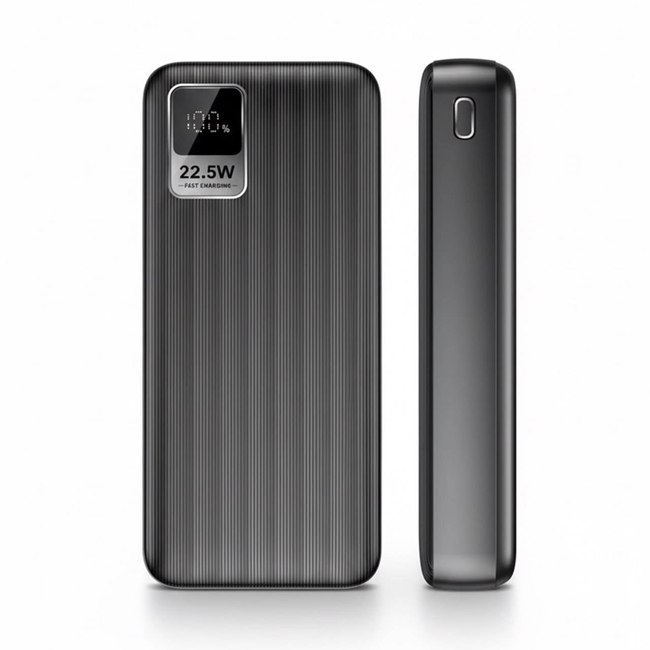 Внешний аккумулятор Gurdini Speed Series 20000mAh 2 USB + USB-C 22,5 Вт, чёрный (Black)