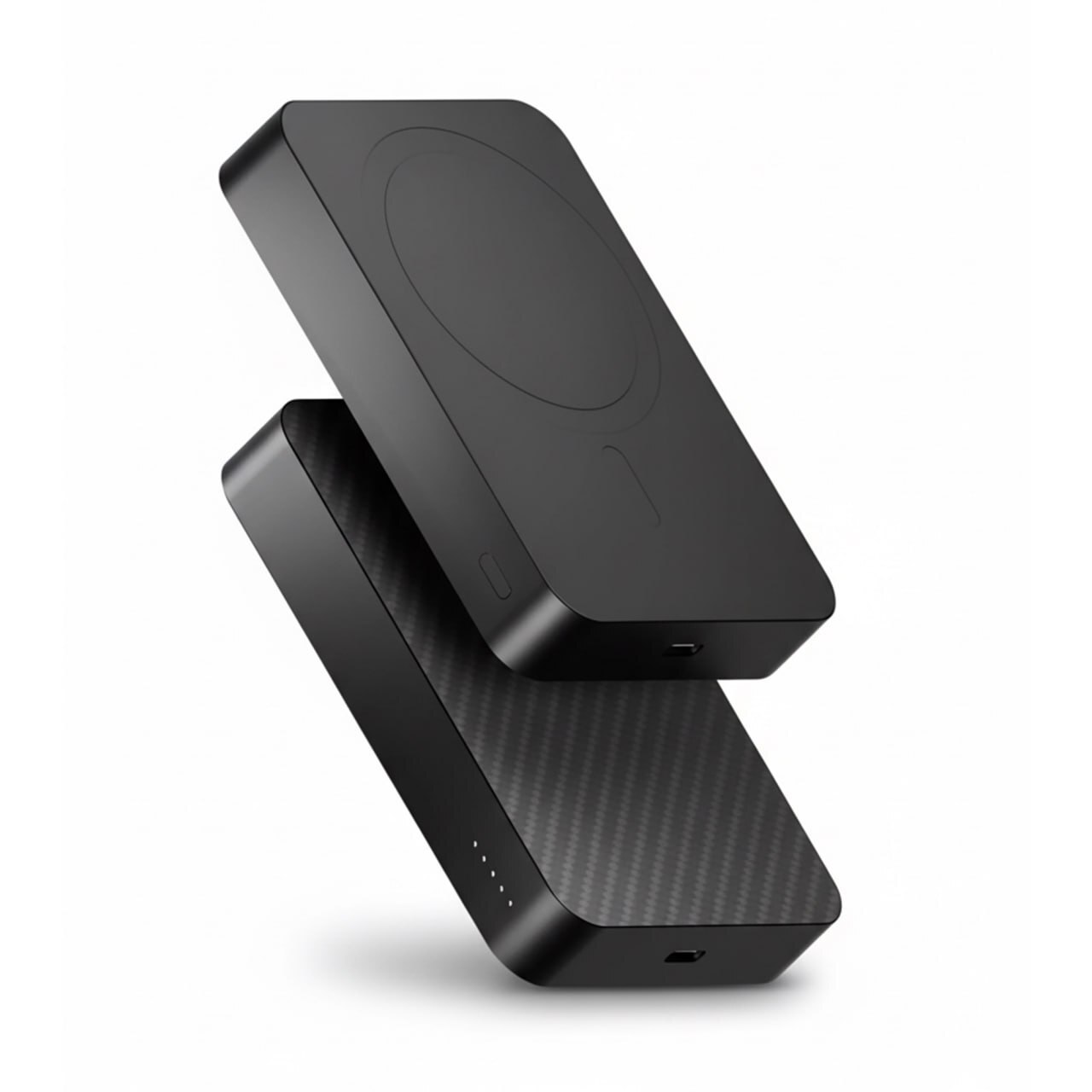 Внешний аккумулятор Gurdini Kevlar Power MagSafe 10000mAh 20 Вт, чёрный (Black)