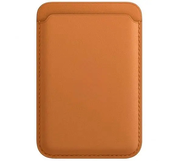 Картхолдер Leather Wallet для iPhone with MagSafe, золотисто-коричневый (Golden Brown)