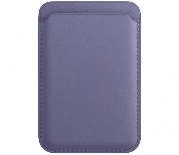 Картхолдер Leather Wallet для iPhone with MagSafe, сиреневая глициния (Wisteria)