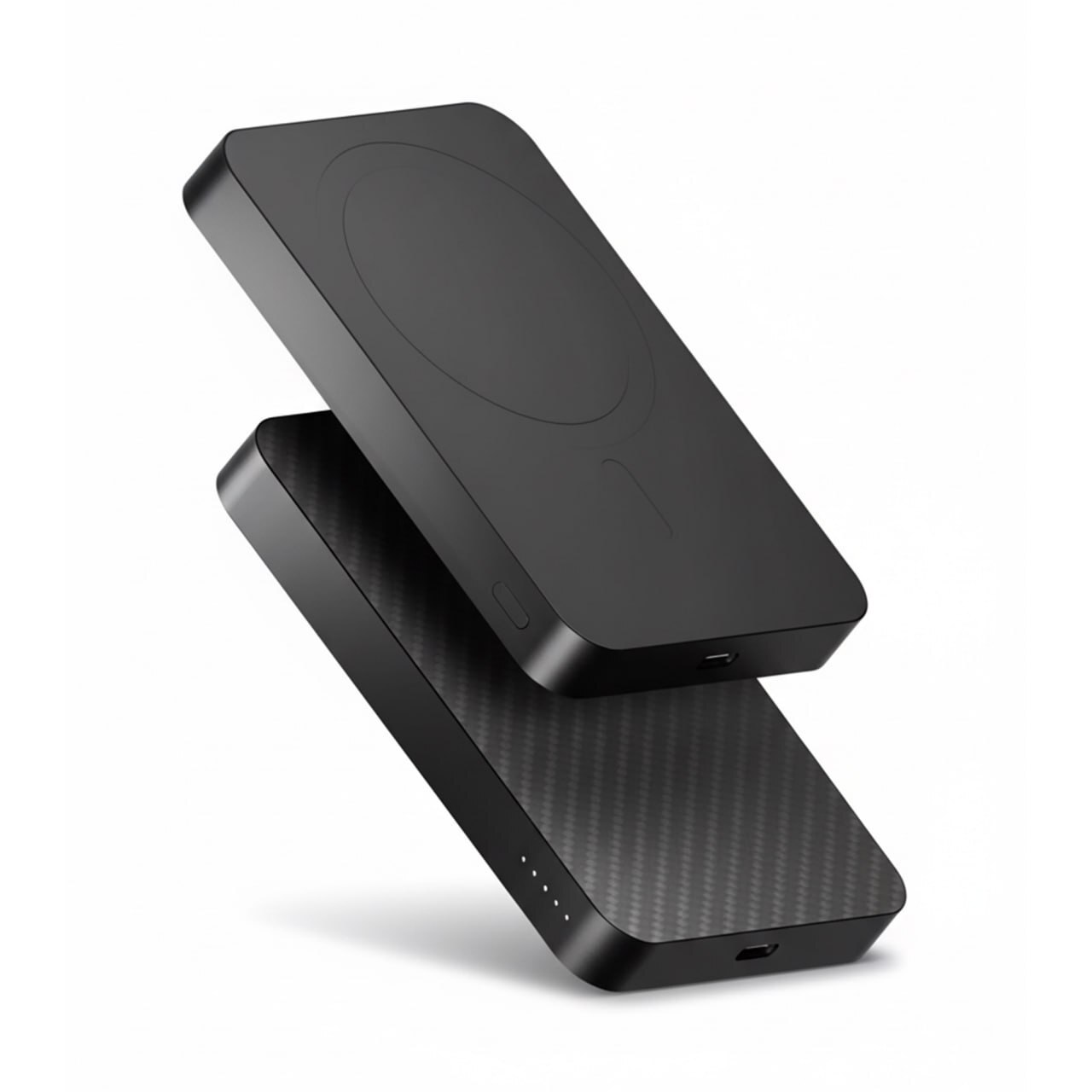 Внешний аккумулятор Gurdini Kevlar Power MagSafe 5000mAh 20 Вт, чёрный (Black)