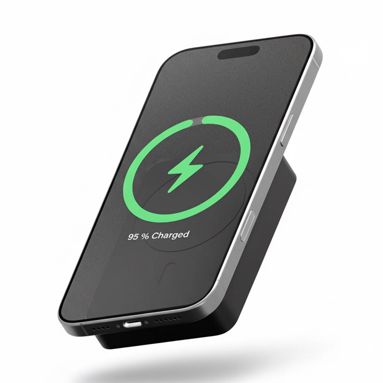 Внешний аккумулятор Gurdini Kevlar Power MagSafe 5000mAh 20 Вт, чёрный (Black)
