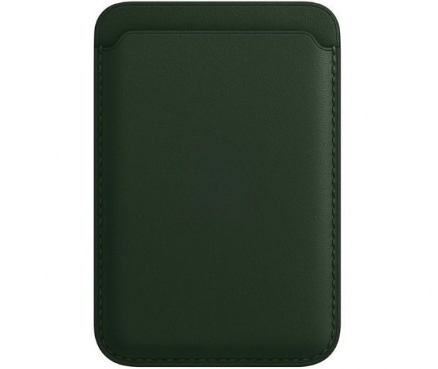 Картхолдер Leather Wallet для iPhone with MagSafe, зелёная секвойя (Sequoia Green)